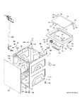 Diagram for Washer Cabinet & Lid