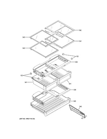 Diagram for GWE19JGLAFBB