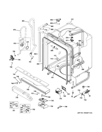 Diagram for GDT545PGJ6BB