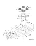 Diagram for Control Panel & Cooktop