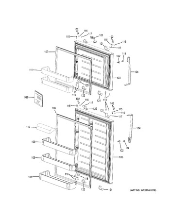 Diagram for XTS21FGKBWW