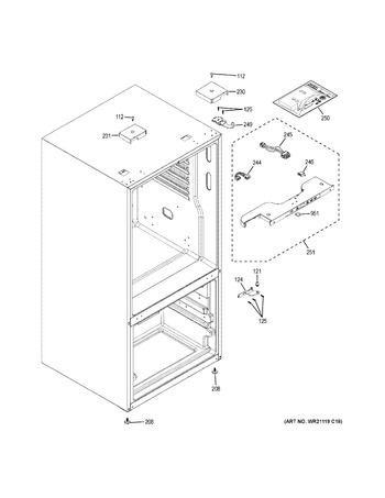 WR30X30260 - GE Refrigerator Freezer Ice Bucket