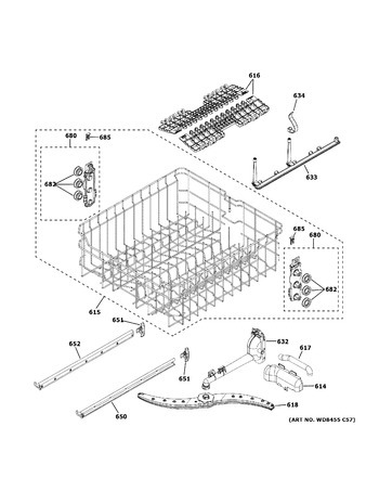 Diagram for GDT645SSN0SS