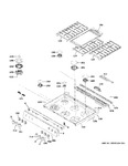 Diagram for Control Panel & Cooktop