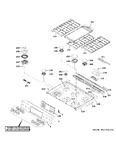 Diagram for Control Panel & Cooktop