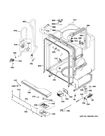 Diagram for GDT530PGP4WW