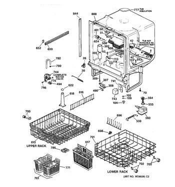 Diagram for GSD4335Z02WW