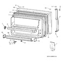 Diagram for 1 - Freezer Door