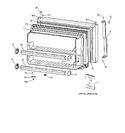 Diagram for 1 - Freezer Door