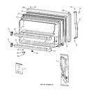 Diagram for 1 - Freezer Door