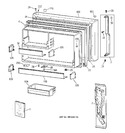 Diagram for 1 - Freezer Door