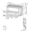 Diagram for 1 - Freezer Door