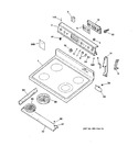 Diagram for 1 - Control Panel & Cooktop