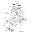 Diagram for 1 - Control Panel & Cooktop