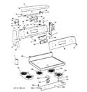 Diagram for 1 - Control Panel & Cooktop