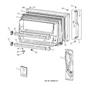 Diagram for 1 - Freezer Door