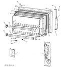 Diagram for 1 - Freezer Door