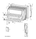 Diagram for 1 - Freezer Door