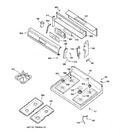 Diagram for 2 - Control Panel & Cooktop