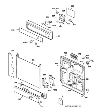 Diagram for HDA1100Z05WH