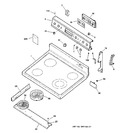 Diagram for 1 - Control Panel & Cooktop