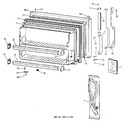 Diagram for 1 - Freezer Door