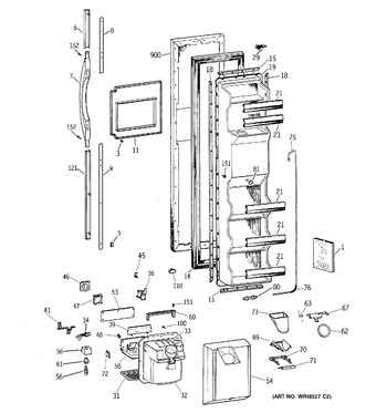 Diagram for TFX26CRDAWW