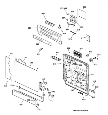 Diagram for GSD3735D01WW