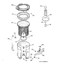 Diagram for 3 - Tub, Basket & Agitator