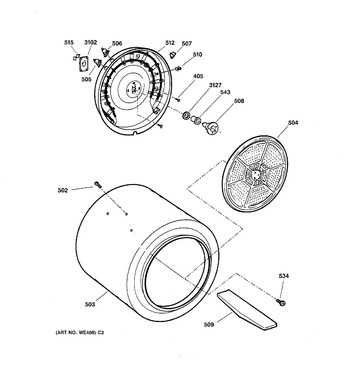 Diagram for DPXR473EW1WW