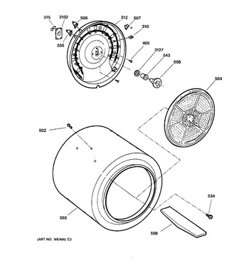 Diagram for DSXR453EV2WW