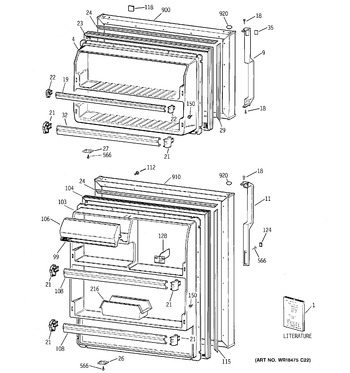 Diagram for GTG16HBMCRWW