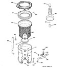 Diagram for 3 - Tub, Basket & Agitator