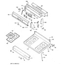 Diagram for 2 - Control Panel & Cooktop