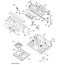 Diagram for 2 - Control Panel & Cooktop