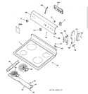 Diagram for 1 - Controls & Cooktop