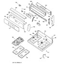 Diagram for 2 - Control Panel & Cooktop