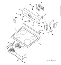 Diagram for 1 - Controls & Cooktop