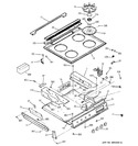 Diagram for 1 - Control Panel & Cooktop