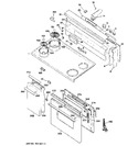 Diagram for 1 - Control Panel, Cooktop & Doors