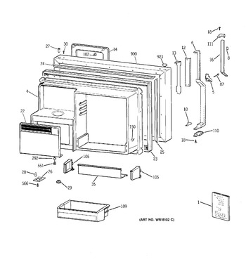 Diagram for TBX22PCSMRWW