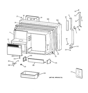 Diagram for TBX22PCSRLWW