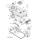 Diagram for 1 - Controls, Cooktop & Burner