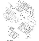 Diagram for 2 - Control Panel & Cooktop