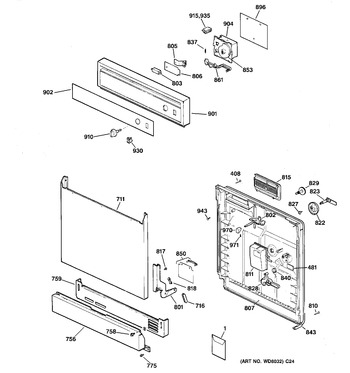 Diagram for HDA1100Z04WH