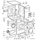 Diagram for 1 - Cabinet, Front Panel, Door & Control Panel