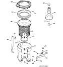 Diagram for 3 - Tub, Basket & Agitator