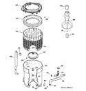 Diagram for 3 - Tub, Basket & Agitator