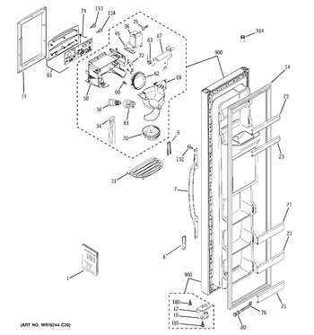 Diagram for HSS25GFPAWW