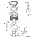 Diagram for 3 - Tub, Basket & Agitator